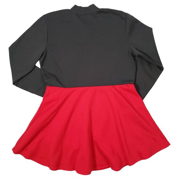 Mighty Fine Santa Sweatshirt Dress Teachercore Ugly Sweater Christmas Sz 1X NEW - Picture 6 of 11